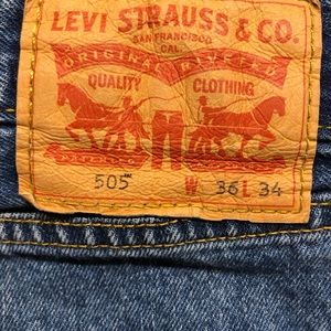 2 pair men’s Levi’s 505. 36x34